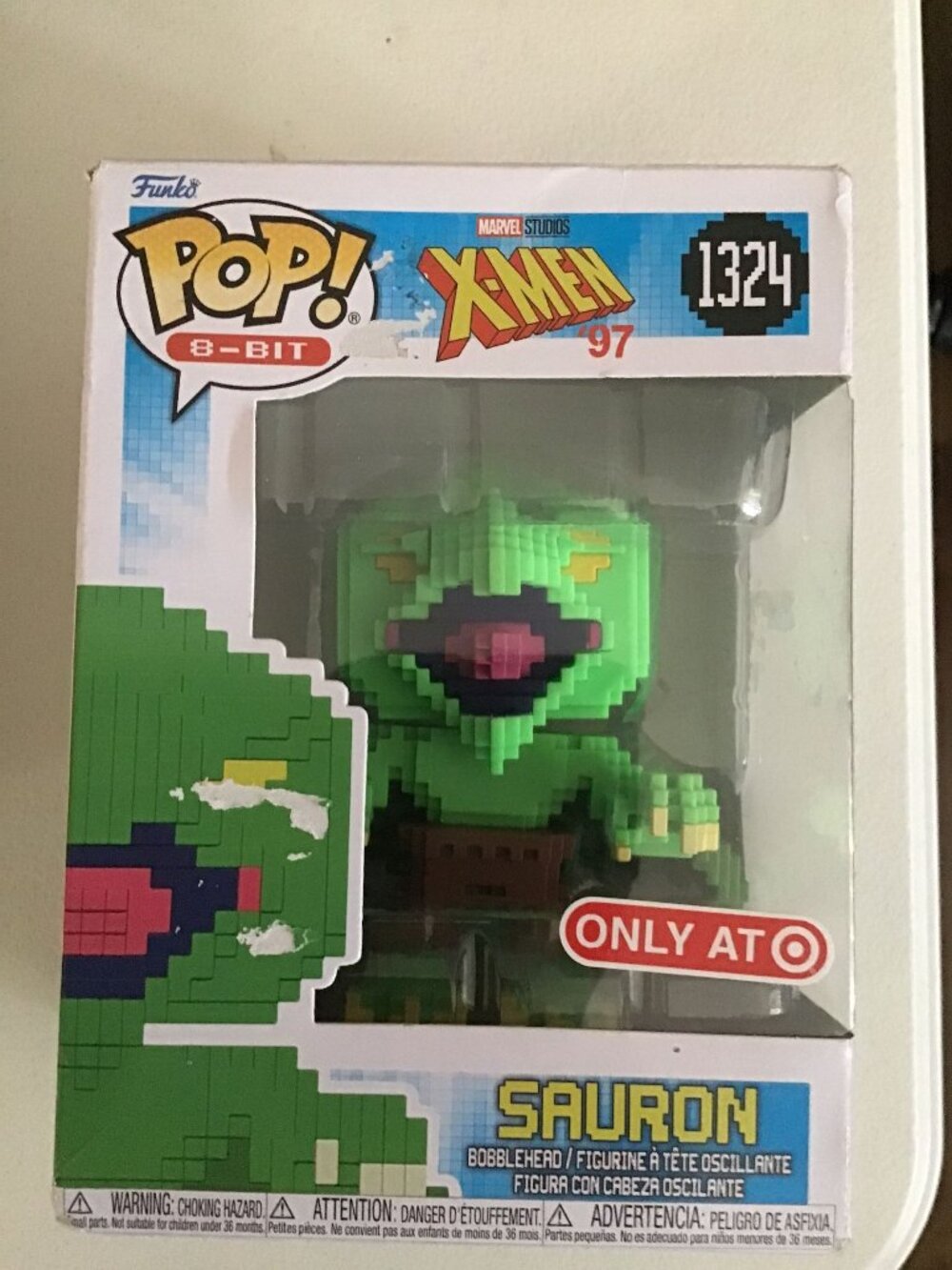 Funko Pop! 8-Bit Marvel X-Men 97 Sauron #1324 Vinyl Figure w Protector NIB New